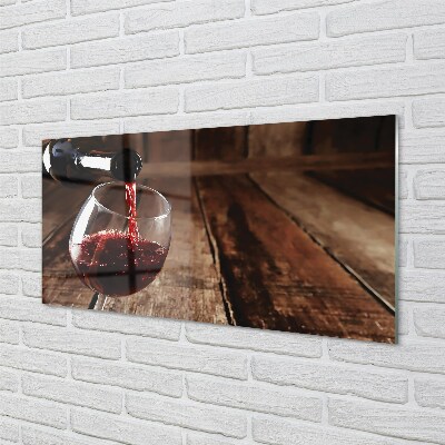 Quadro de vidro Tábuas de taças de vinho