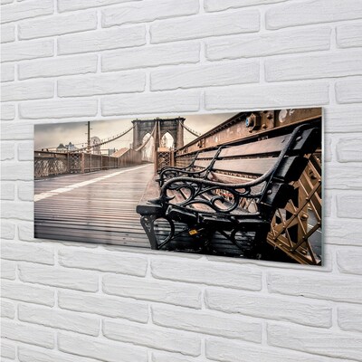 Quadro de vidro Banco de ponte