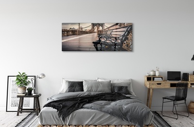 Quadro de vidro Banco de ponte