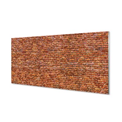 Quadro de vidro Parede de tijolos vintage