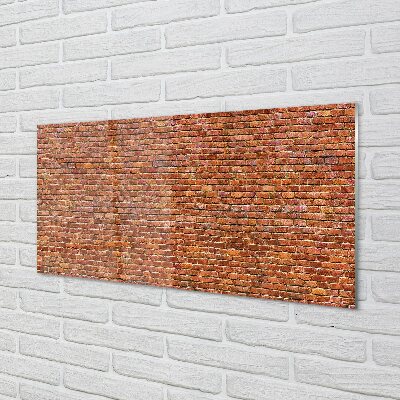 Quadro de vidro Parede de tijolos vintage