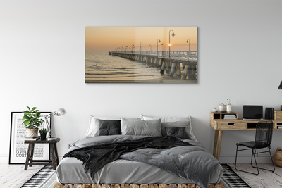 Quadro de vidro Cais do Mar de Gdańsk