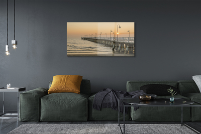 Quadro de vidro Cais do Mar de Gdańsk