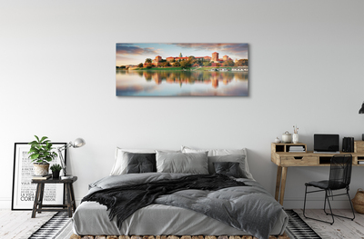 Pintura em vidro Rio do Castelo de Cracóvia