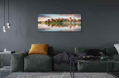 Pintura em vidro Rio do Castelo de Cracóvia