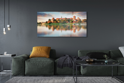 Pintura em vidro Rio do Castelo de Cracóvia