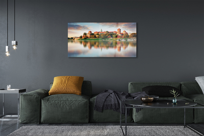 Pintura em vidro Rio do Castelo de Cracóvia