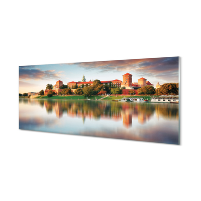 Pintura em vidro Rio do Castelo de Cracóvia