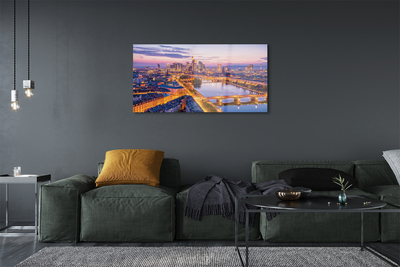 Pintura em vidro Panorama noturno de Berlim, Alemanha