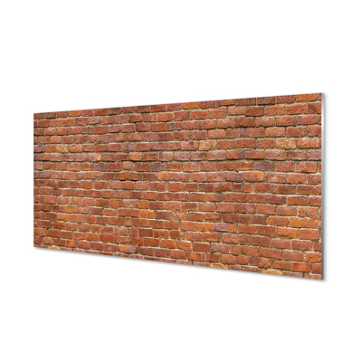 Pintura em vidro Parede de tijolos vintage