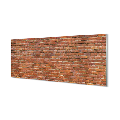 Pintura em vidro Parede de tijolos vintage