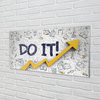 Quadro de vidro Faça a inscrição