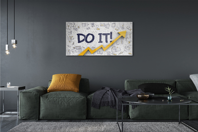 Quadro de vidro Faça a inscrição