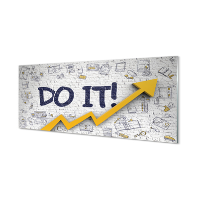 Quadro de vidro Faça a inscrição