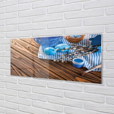 Quadro de vidro Tinta de ovo à base de tábuas