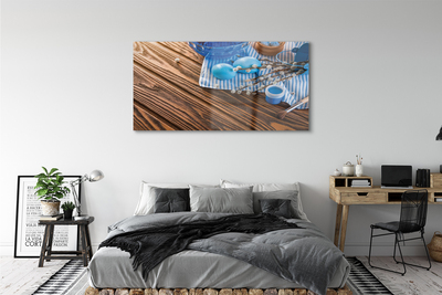 Quadro de vidro Tinta de ovo à base de tábuas