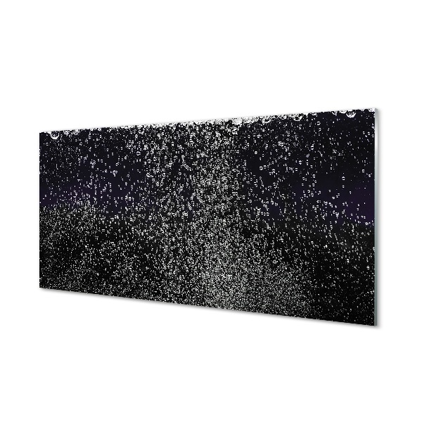 Quadro de vidro Gotas de bolhas de água