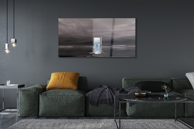 Quadro de vidro Porta do mar céu