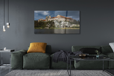 Pintura em vidro Castelo do Rio Cracóvia