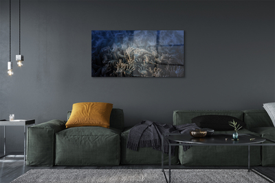 Pintura em vidro Mãos luz azul