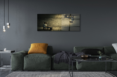 Pintura em vidro Imagem espelhada