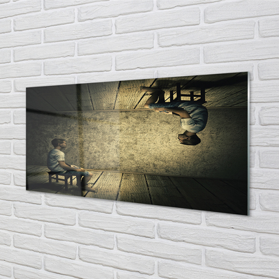 Pintura em vidro Imagem espelhada