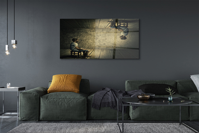 Pintura em vidro Imagem espelhada