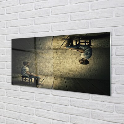 Pintura em vidro Imagem espelhada