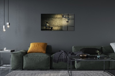 Pintura em vidro Imagem espelhada