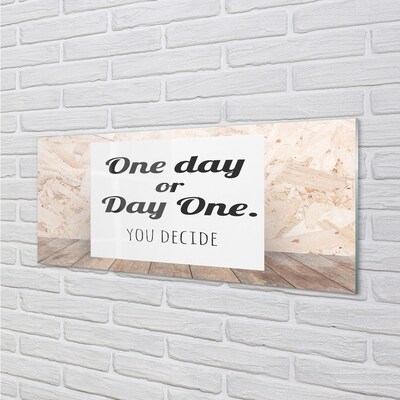 Pintura em vidro Letras pretas em fundo branco