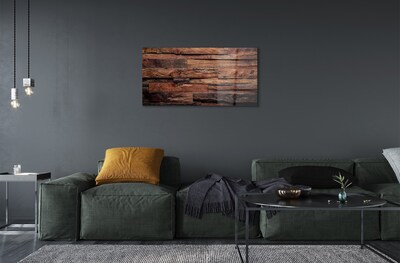 Quadro de vidro Estrutura de grãos de madeira