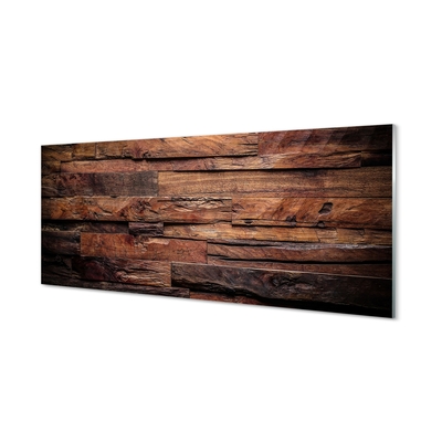 Quadro de vidro Estrutura de grãos de madeira