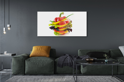 Pintura em vidro Alface-pimenta