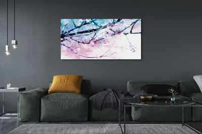 Quadro de vidro Céu de gravetos de árvore