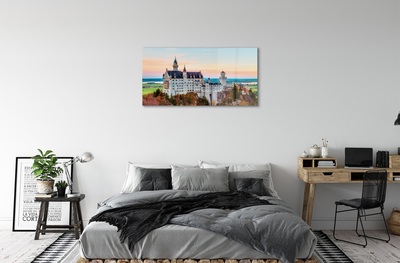 Quadro de vidro Castelo da Alemanha Outono Munique