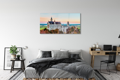 Quadro de vidro Castelo da Alemanha Outono Munique