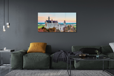 Quadro de vidro Castelo da Alemanha Outono Munique