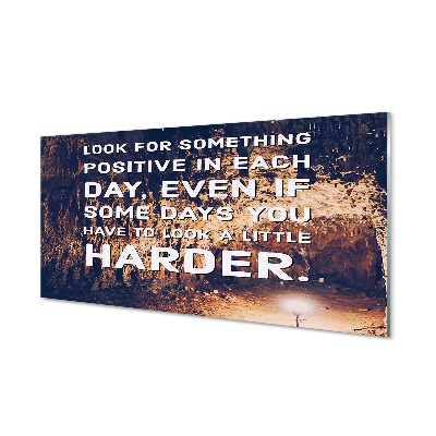 Quadro de vidro Inscrição na caverna