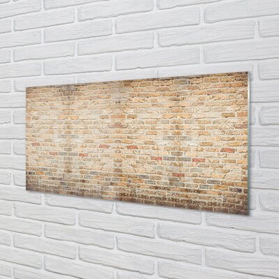 Quadro de vidro Parede de tijolos vintage