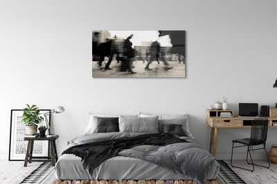 Pintura em vidro Pessoas da cidade