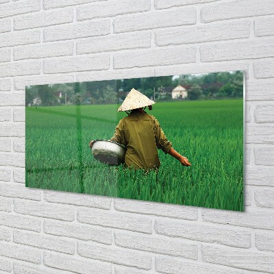 Quadro de vidro Homem da Grama