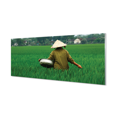 Quadro de vidro Homem da Grama