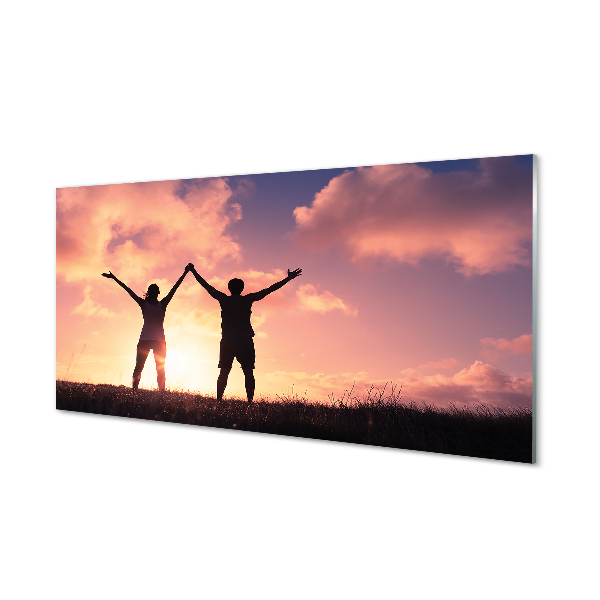 Pintura em vidro Pessoas do Ocidente