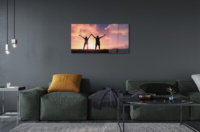 Pintura em vidro Pessoas do Ocidente