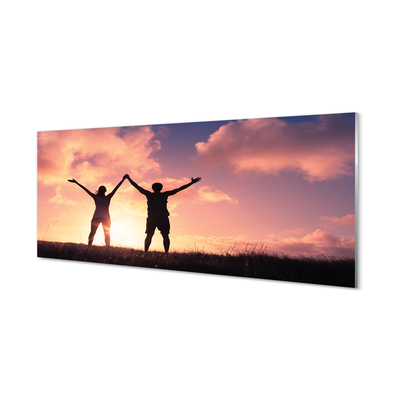 Pintura em vidro Pessoas do Ocidente