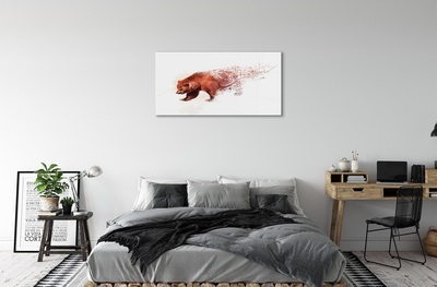 Quadro de vidro Urso