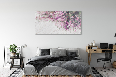 Quadro de vidro Flores do tabuleiro