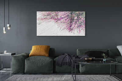 Quadro de vidro Flores do tabuleiro