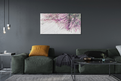 Quadro de vidro Flores do tabuleiro