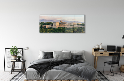 Quadro de vidro Espanha Castelo floresta montanhas